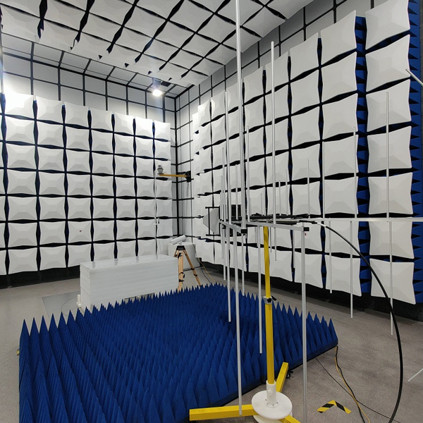 Sala de pruebas radiadas, radiofrecuencia, campo electromagnético