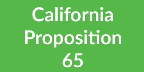 Especificación DE LA Proposición 65 de California
